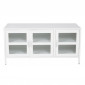 Meuble TV 3 Portes "Acero" 120cm Blanc|Meuble TV|Paris Prix