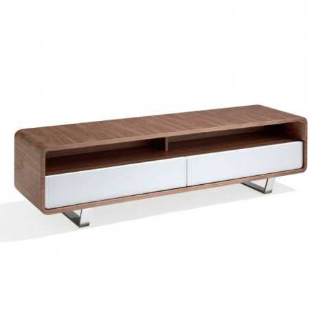Meuble TV Design 2 Tiroirs "Benito" 150cm Naturel|Meuble TV|Paris Prix