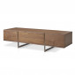 Meuble TV 2 Tiroirs Design "Mauro" 180cm Naturel|Meuble TV|Paris Prix