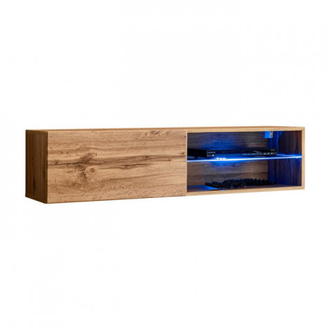 Meuble TV LED Design "Switch IV" 120cm Naturel|Meuble TV|Paris Prix