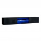 Meuble TV LED Design "Switch III" 180cm Noir|Meuble TV|Paris Prix