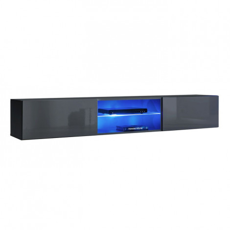 Meuble TV LED Design "Switch III" 180cm Gris|Meuble TV|Paris Prix