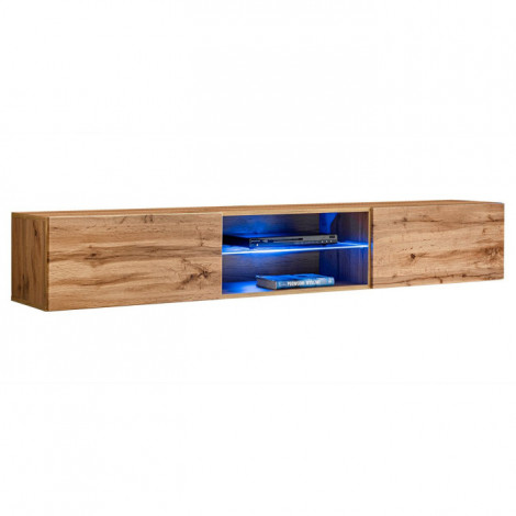 Meuble TV LED Design "Switch III" 180cm Naturel|Meuble TV|Paris Prix