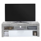 Meuble TV 1 Tiroir Design "Biotin" 150cm Gris|Meuble TV|Paris Prix