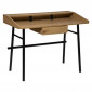Bureau 1 Tiroir "Josan" 110cm Beige & Noir|Bureau|Paris Prix