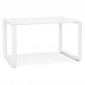 Bureau Design en Verre "Abigano" 120cm Blanc|Bureau|Paris Prix