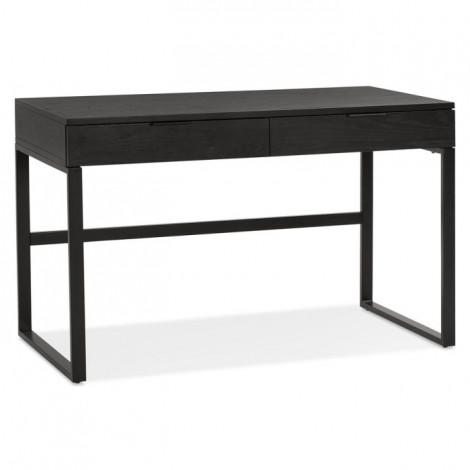 Bureau Design 2 Tiroirs "Zaoan" 120cm Noir|Bureau|Paris Prix