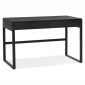 Bureau Design 2 Tiroirs "Zaoan" 120cm Noir|Bureau|Paris Prix