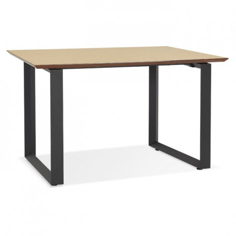 Bureau Design "Ribaila" 130cm Naturel & Noir|Bureau|Paris Prix