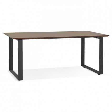 Bureau Design "Ribaila" 180cm Noyer & Noir|Bureau|Paris Prix