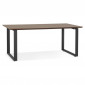 Bureau Design "Ribaila" 180cm Noyer & Noir|Bureau|Paris Prix
