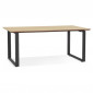 Bureau Design "Ribaila" 180cm Chêne & Noir|Bureau|Paris Prix
