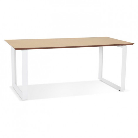 Bureau Design "Ribaila" 180cm Chêne & Blanc|Bureau|Paris Prix