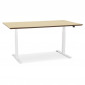 Bureau Électronique Ergonomique "Kio" 150cm Chêne & Blanc|Bureau|Paris Prix