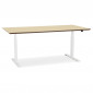 Bureau Électronique Ergonomique "Kio" 180cm Chêne & Blanc|Bureau|Paris Prix