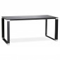 Bureau Design en Verre "Hovik" 160cm Noir|Bureau|Paris Prix