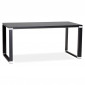 Bureau Design en Bois "Hovik" 160cm Noir|Bureau|Paris Prix