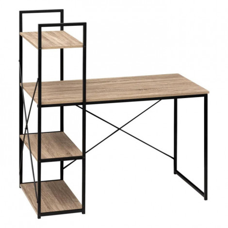 Bureau Design avec Étagères "Aliaj" 120cm Naturel|Bureau|Paris Prix