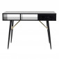 Bureau Design Avec Tiroir "Gold" 110cm Noir|Bureau|Paris Prix