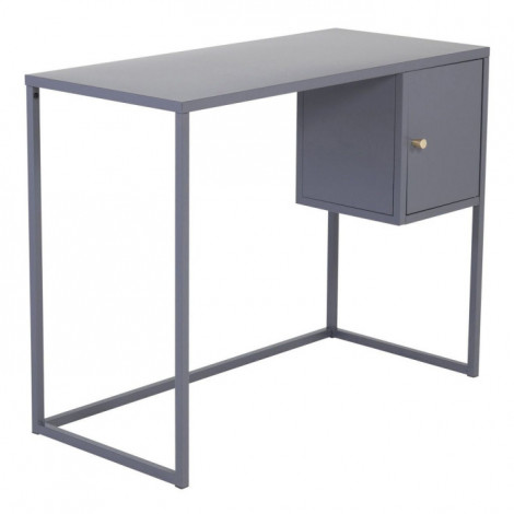 Bureau Design Avec Porte "Bakal" 95cm Gris Clair|Bureau|Paris Prix
