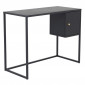 Bureau Design Avec Porte "Bakal" 95cm Noir|Bureau|Paris Prix