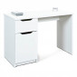 Bureau Design 1 Porte "Tilda" 115cm Blanc|Bureau|Paris Prix