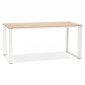 Bureau Design "Hovik" 160cm Naturel & Blanc|Bureau|Paris Prix