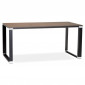 Bureau Design "Hovik" 160cm Noyer & Noir|Bureau|Paris Prix