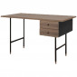 Bureau Design 2 Tiroirs "Jugend" 130cm Noyer|Bureau|Paris Prix