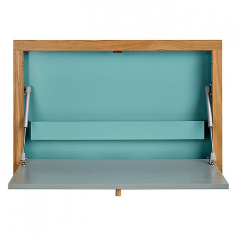 Bureau Mural Design "Brenta" 74cm Bleu|Bureau|Paris Prix