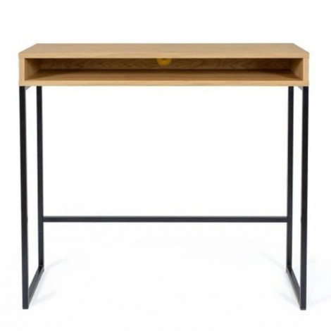 Bureau Design "Frame" 100cm Chêne & Noir|Bureau|Paris Prix