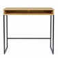 Bureau Design "Frame" 100cm Chêne & Noir|Bureau|Paris Prix