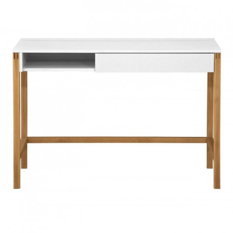 Bureau Design "Northgate" 112cm Chêne & Blanc|Bureau|Paris Prix