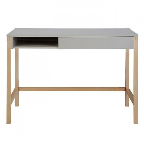 Bureau Design "Northgate" 112cm Bouleau & Gris|Bureau|Paris Prix