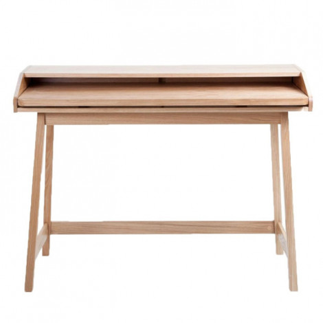 Bureau Design avec Plateau Coulissant "St James" 116cm Chêne|Bureau|Paris Prix