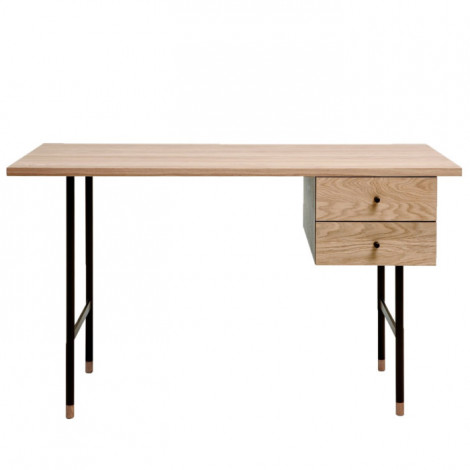 Bureau Design 2 Tiroirs "Jugend" 130cm Chêne|Bureau|Paris Prix