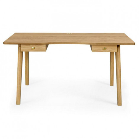 Bureau Design 2 Tiroirs "Nice" 140cm Chêne|Bureau|Paris Prix