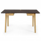 Bureau Design 2 Tiroirs "Nice" 140cm Chêne & Noir|Bureau|Paris Prix
