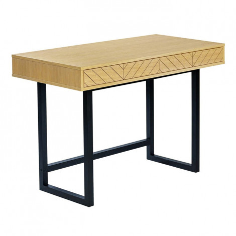 Bureau en Bois 2 Tiroirs "Camden" 110cm Naturel|Bureau|Paris Prix
