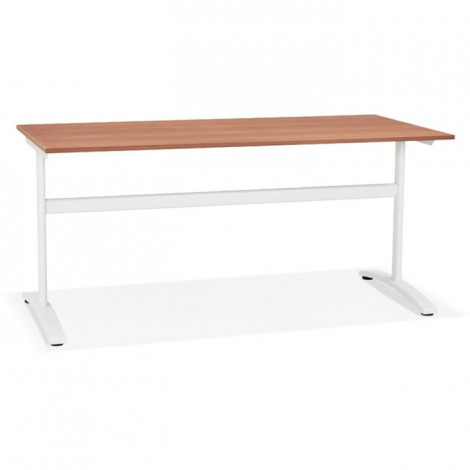 Bureau Design "Croso" 160cm Noyer & Blanc|Bureau|Paris Prix