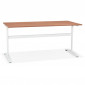 Bureau Design "Croso" 160cm Noyer & Blanc|Bureau|Paris Prix