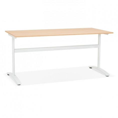 Bureau Design "Croso" 160cm Naturel & Blanc|Bureau|Paris Prix