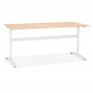 Bureau Design "Croso" 160cm Naturel & Blanc|Bureau|Paris Prix