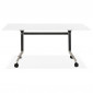 Bureau Pliable à Roulettes "Lexon" 160cm Blanc|Bureau|Paris Prix