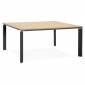 Table de Bureau Carrée Design "Loina" 160cm Naturel|Bureau|Paris Prix