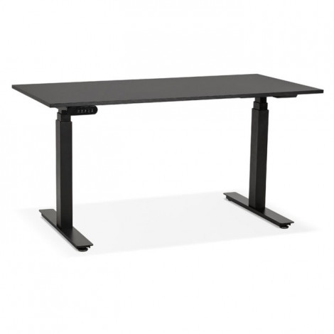 Bureau Design Réglable "Électrique" 140cm Noir|Bureau|Paris Prix
