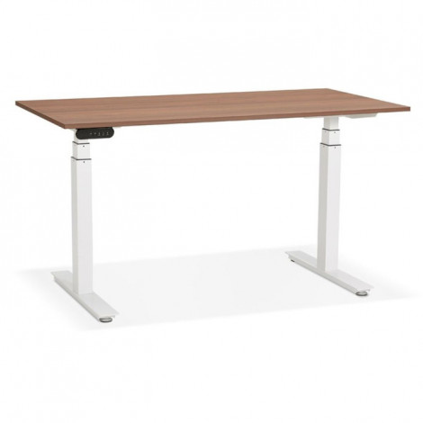 Bureau Design Réglable "Électrique" 140cm Noyer|Bureau|Paris Prix