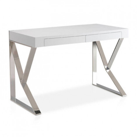 Bureau Design 2 Tiroirs "Thais" 120cm Blanc|Bureau|Paris Prix