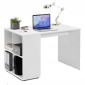 Bureau & Étagère Design "Trent" 117cm Blanc|Bureau|Paris Prix