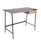 Bureau Design "Stanford" 100cm Naturel & Noir|Bureau|Paris Prix